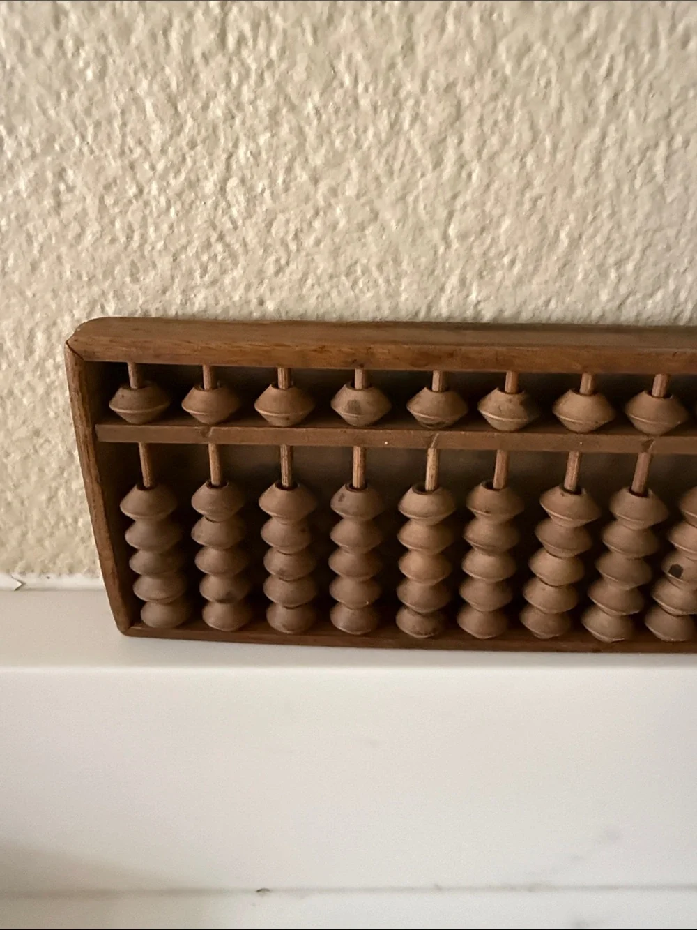 Vintage Japanese Soroban Handheld Wooden Abacus Signed